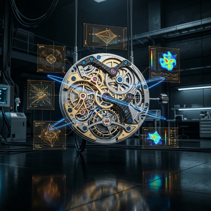 AI Generated Ingeniería de Precisión - Mecanismo Micro-Mecánico de Alta Tecnología